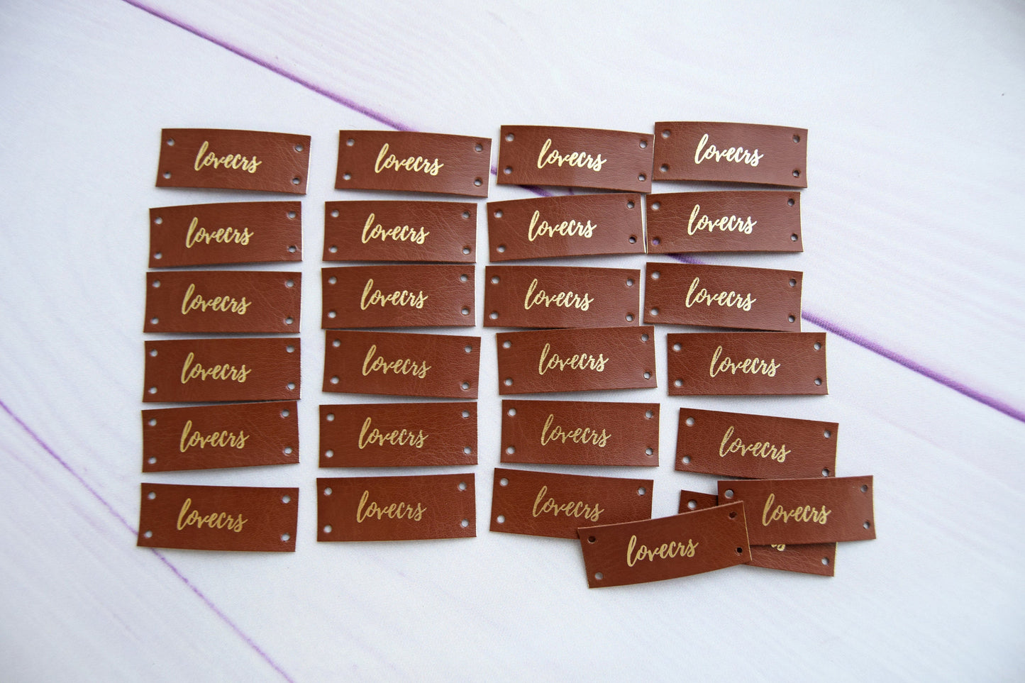 Custom Faux Leather labels - Sew on labels, Personalized labels, Custom Labels, Knitting Labels