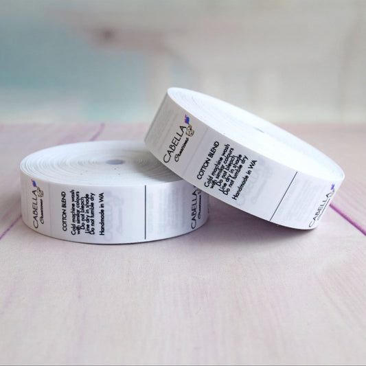 200 Satin Custom Labels For Handmade Items, MyLabelsCo, Clothing Garment Tags