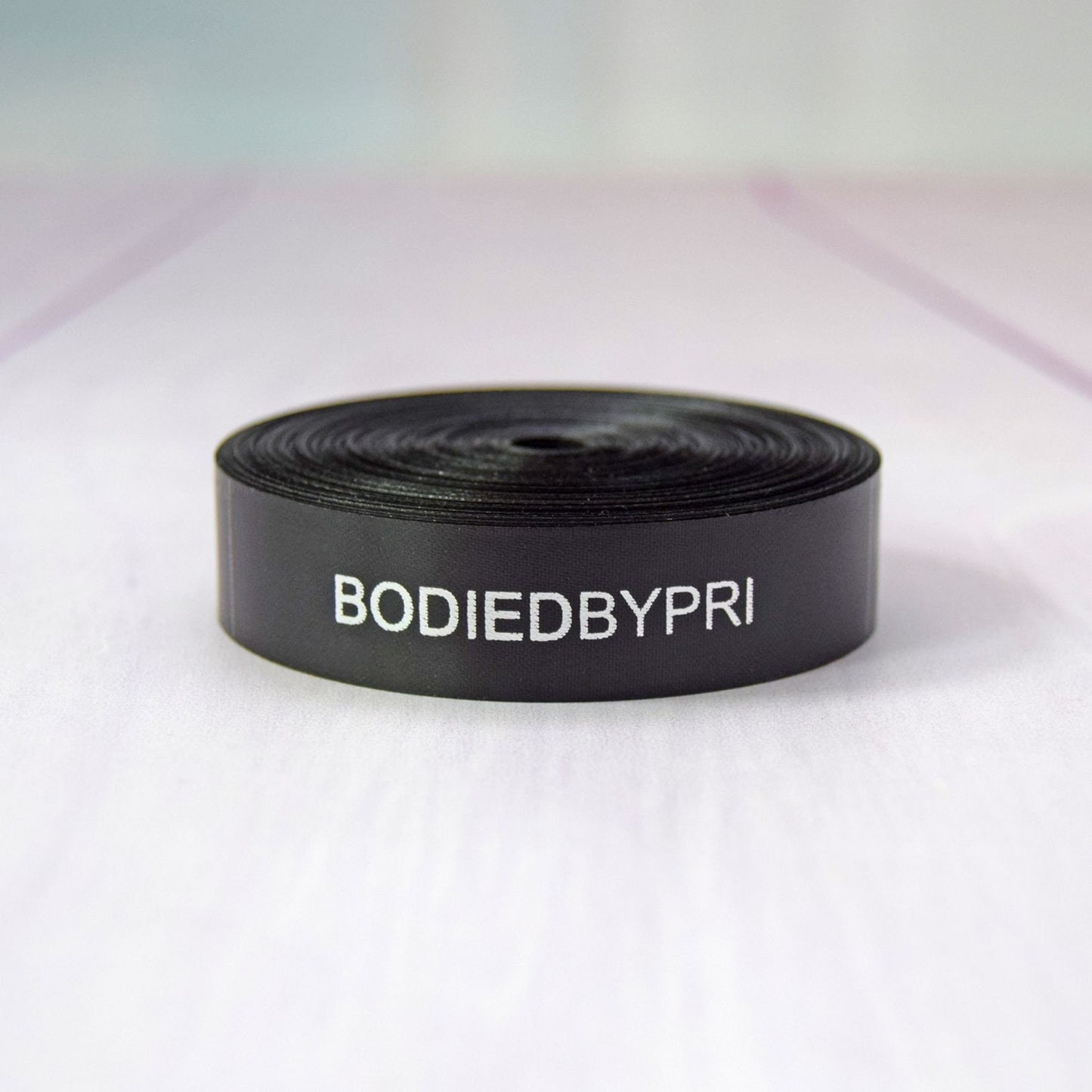 50 pcs SILVER ON BLACK Custom Printed Soft Satin Labels Custom Sew In Labels Custom Printed Satin Labels