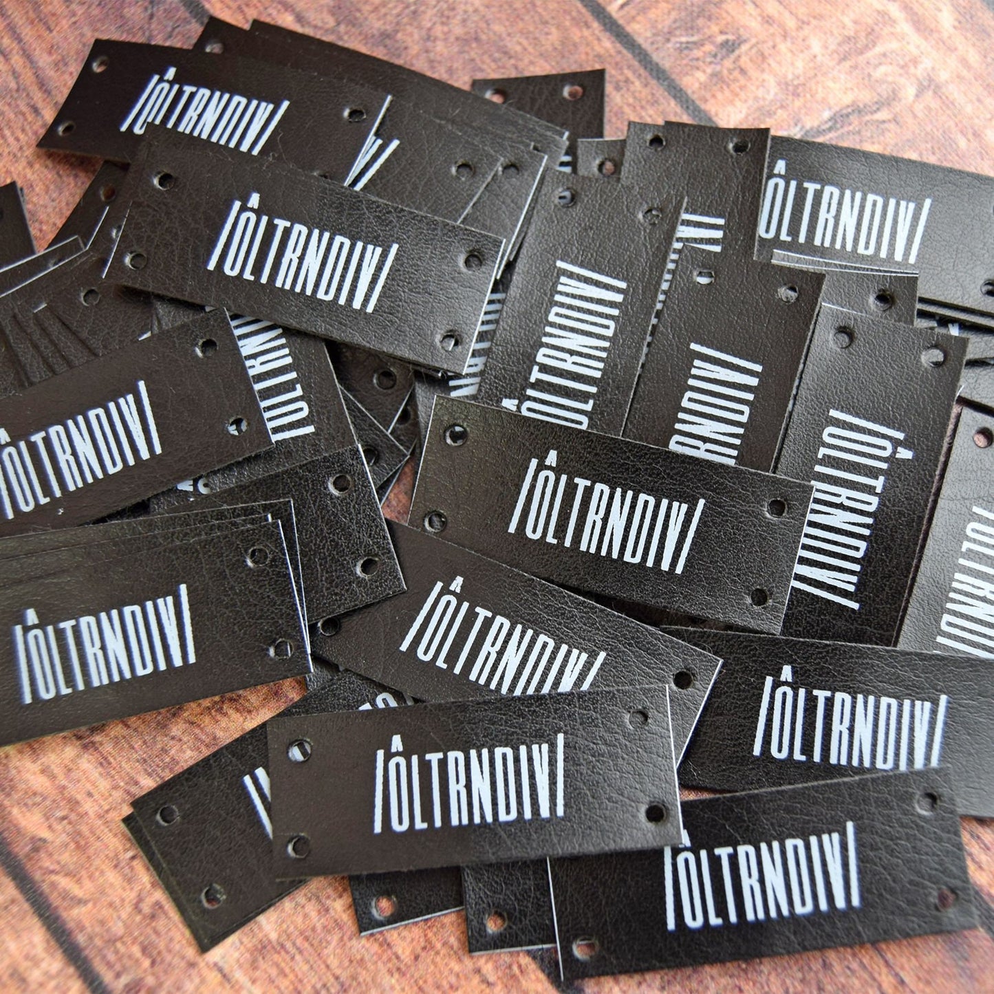 Faux Leather Labels, Tags Knitting and Crochet, Garment Labels, Personalization, Custom Labels, Clothing Labels