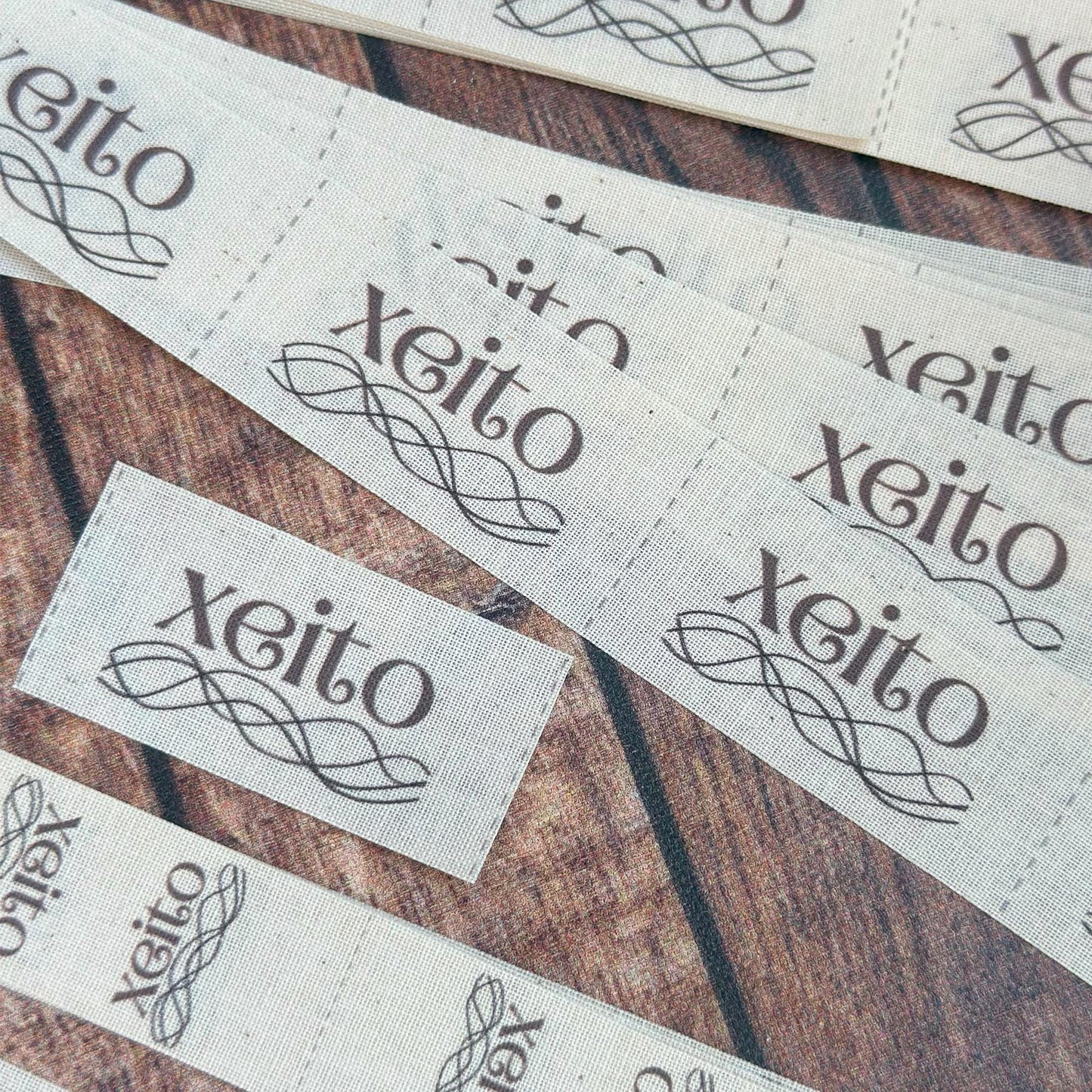 Fold Over Labels - Custom Clothing Labels for Handmade Items, Sewing Labels on Organic Cotton