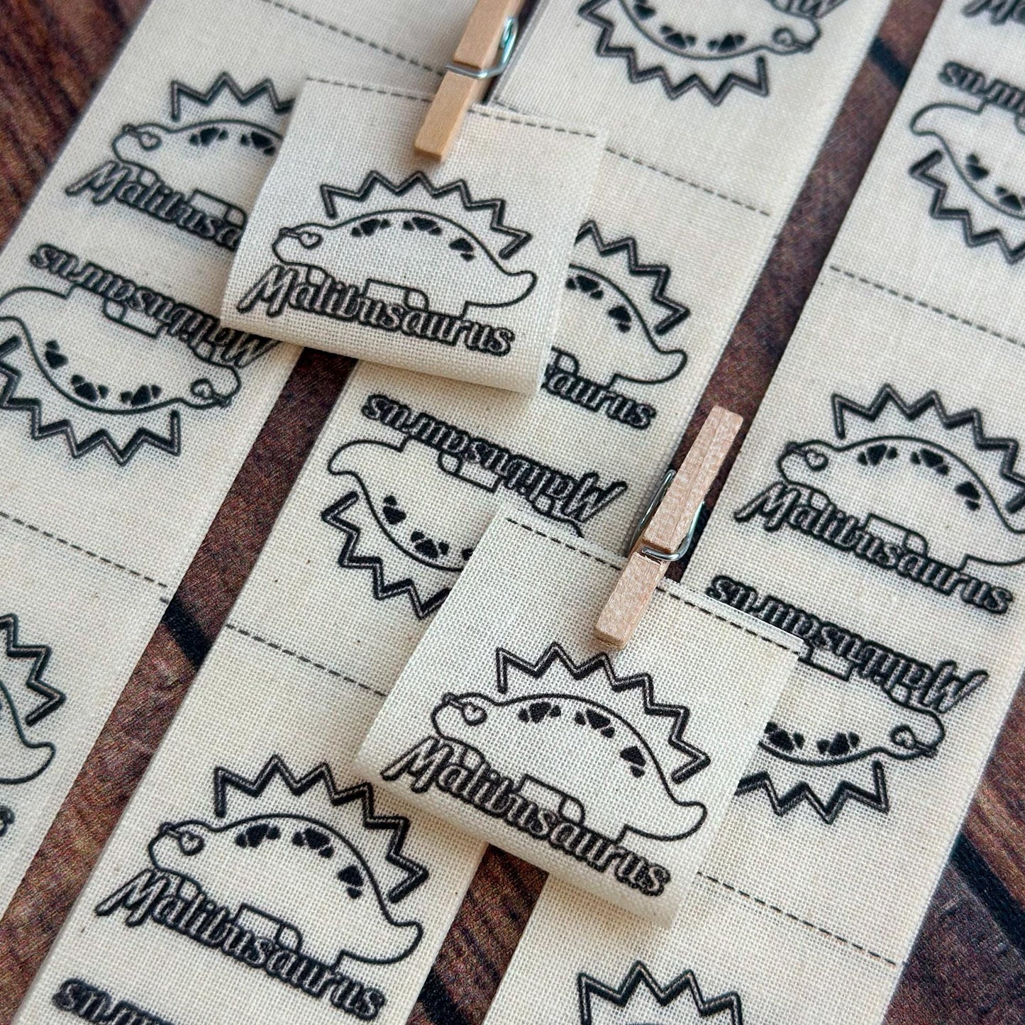 FOLD OVER cotton fabric labels, custom labels, personalized label, sew on label, crochet label, knitting label