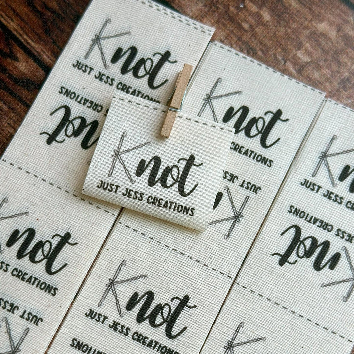 Fold Over Labels - Custom Clothing Labels for Handmade Items on Organic Cotton