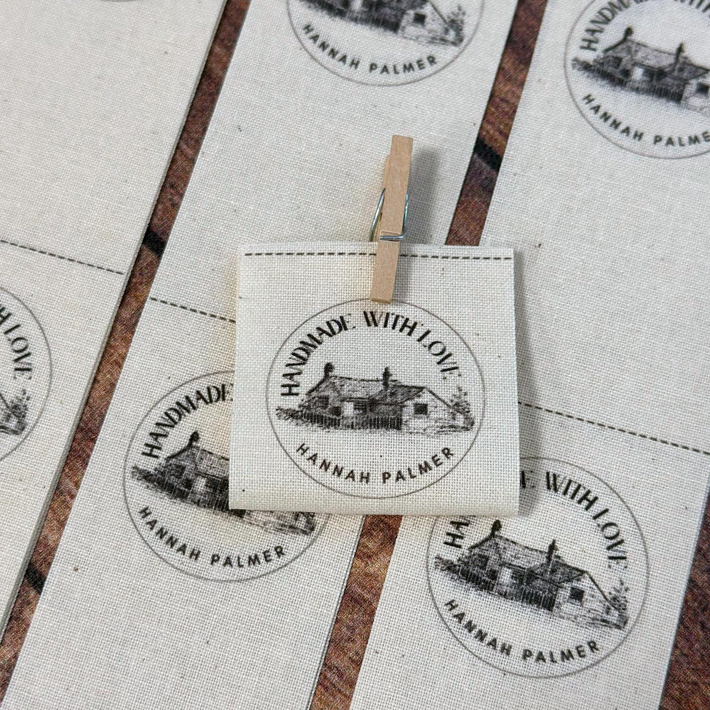 Fold Over Labels - Custom Clothing Labels for Handmade Items on Organic Cotton