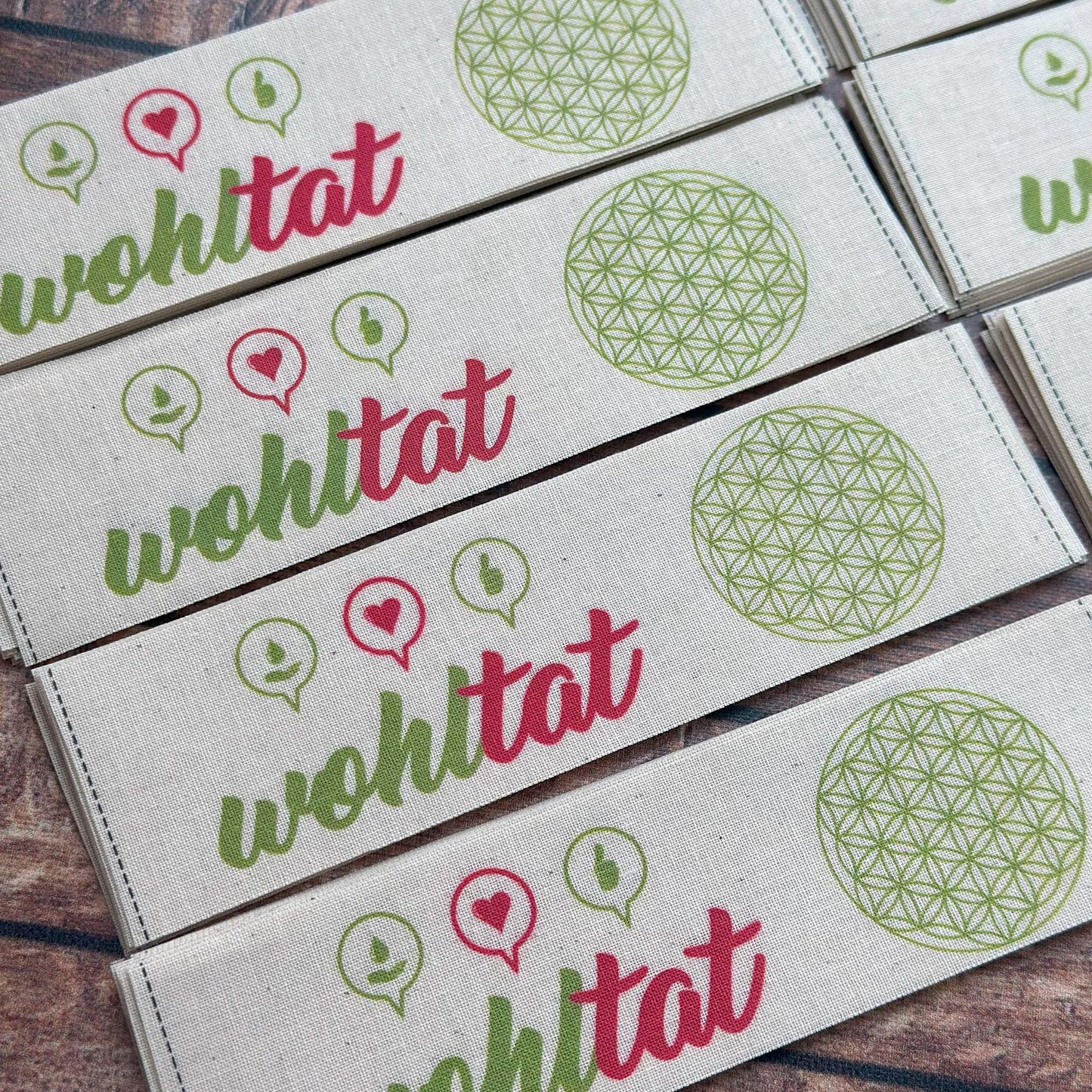 Fold Over Labels - Custom Clothing Labels for Handmade Items on Organic Cotton